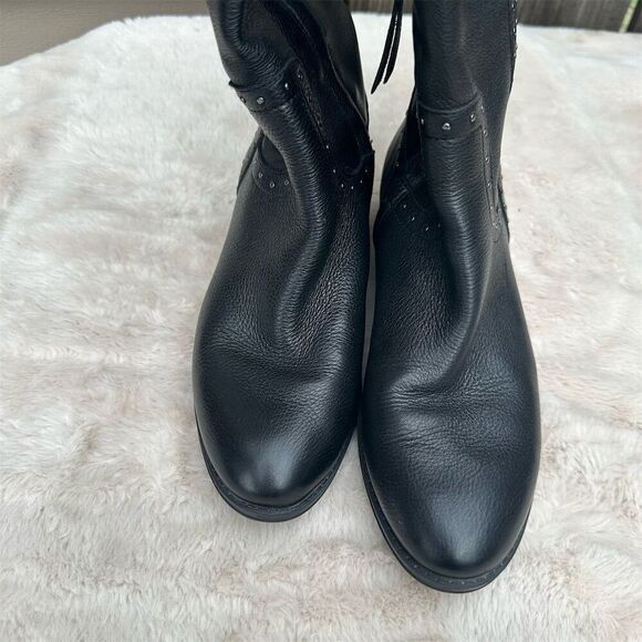 Sam Edelman Prina Women's Black Riding Boots Size 7 Studded Detailing - Picture 8 of 15